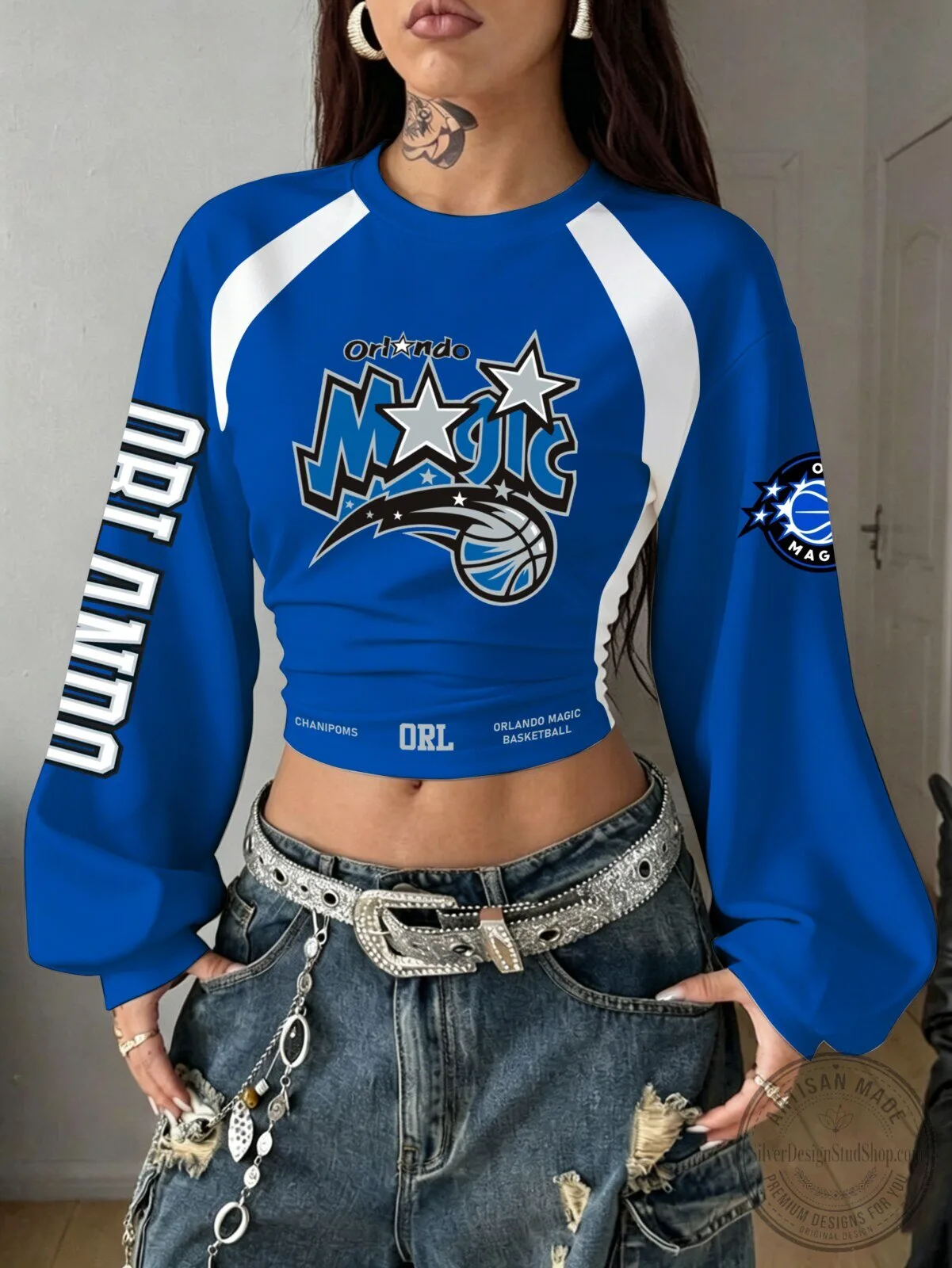 Orlando Magic Cropped sweatshirt 1 Orlando Magic Cropped sweatshirt